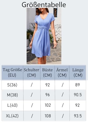 Robe d'été col en V fluide et mi-longue en coupe A-line