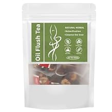 Oil Flush Tea, 30 Pcs Liver Detox Tea, Te Para Bajar De Peso Rapido, Chinese Herbal Teabag with 10 Traditional Herbal 30pcs