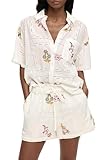 Fabriqué en Chine Desigual Martin T-Shirt, Blanc, S Femme