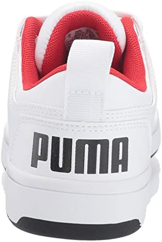 PUMA Rebound Layup Hook and Loop Sneaker, White Black-high Risk Red, 6 US Unisex Big Kid | Image 2