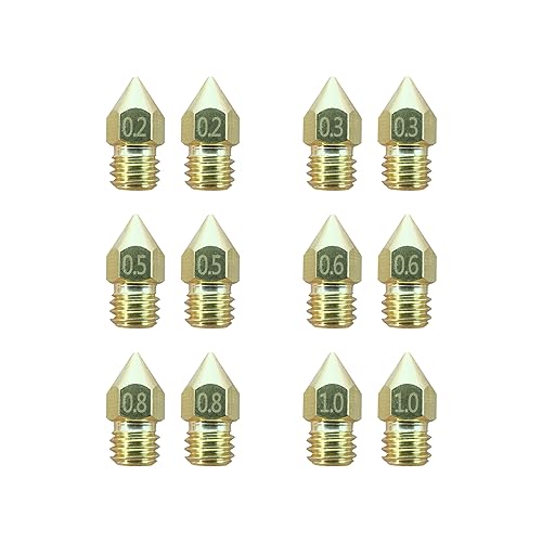 AJOYIB 12pcs MK8 Ugelli Kit ugelli Hotend in