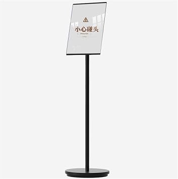 Floor Stand Sign Holder Poster Stand, Both Vertical and Horizontal View Displayed, Crowd Control Warehouse Pedestal Sign Stand, Display Notice Stand for Wedding/Business Activities Display