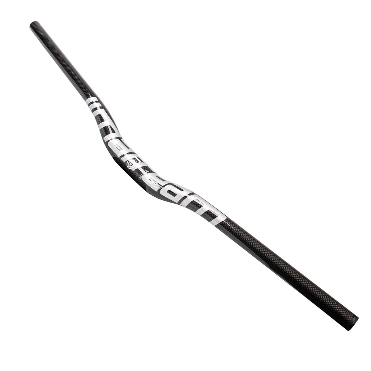 Delvoye White 31.8Mm Mtb Handlebar 580-760Mm Extra Long Handlebars 3K Carbon Fiber Bicycle Riser Bar Mountain Bike Road Bike Handle Bars (Color : Size : 760Mm)
