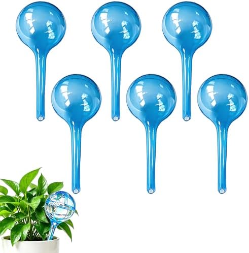 Small Plant Watering Globes, 6pcs Plastic Plant Self Watering Devices