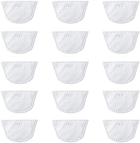 Neozio PM Filters-Super Protective Anti-Fog Face Shield,Unisex Hd Transparent Full Face shield,Reusable Eye, Nose, Mouth Protection (15PC White)