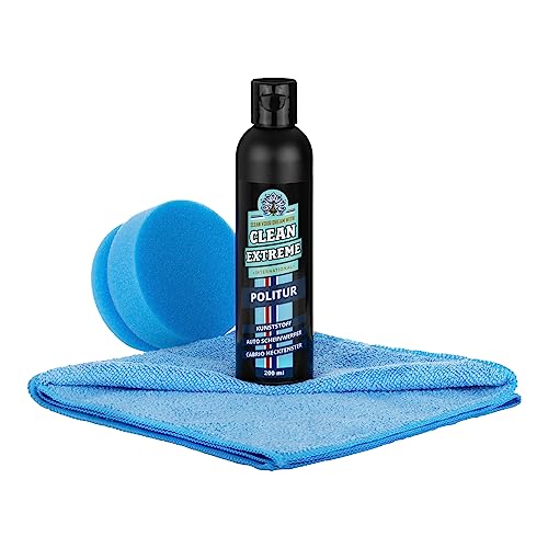 Kunststoffpolitur Set CLEANEXTREME für Auto 200 ml