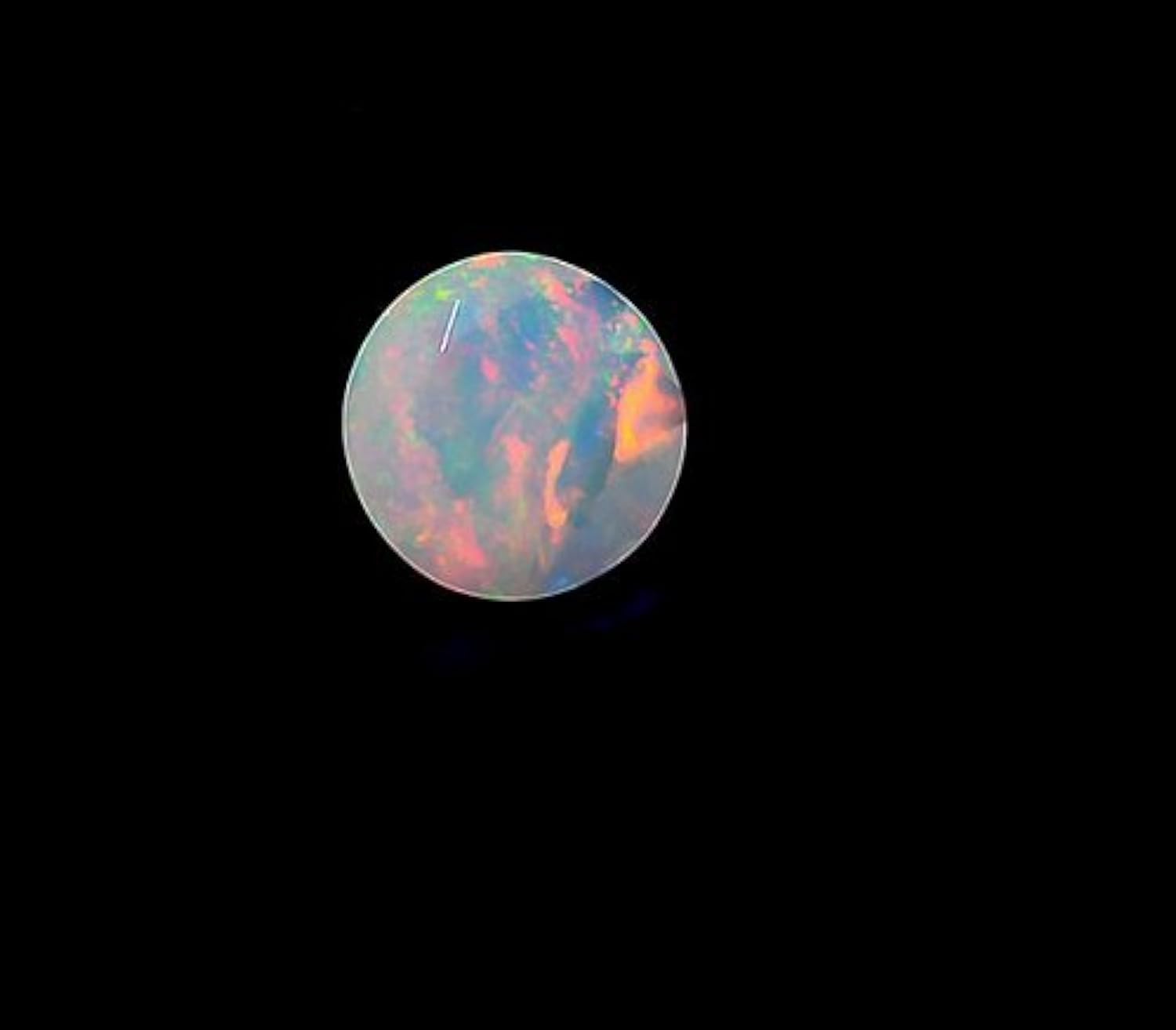 Opal d'Éthiopie naturelle facettée 9mm, la pierre fine haut de gamme pour joaillerie