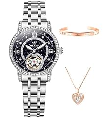 7036:silver strap and blue dial