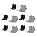 Produktbild PUMA 15 Paar Unisex Quarter Socken Sneaker Gr. 35-49 für Damen Herren Füßlinge, Farbe:882 - grey/white/black, Socken & Strümpfe:39-42