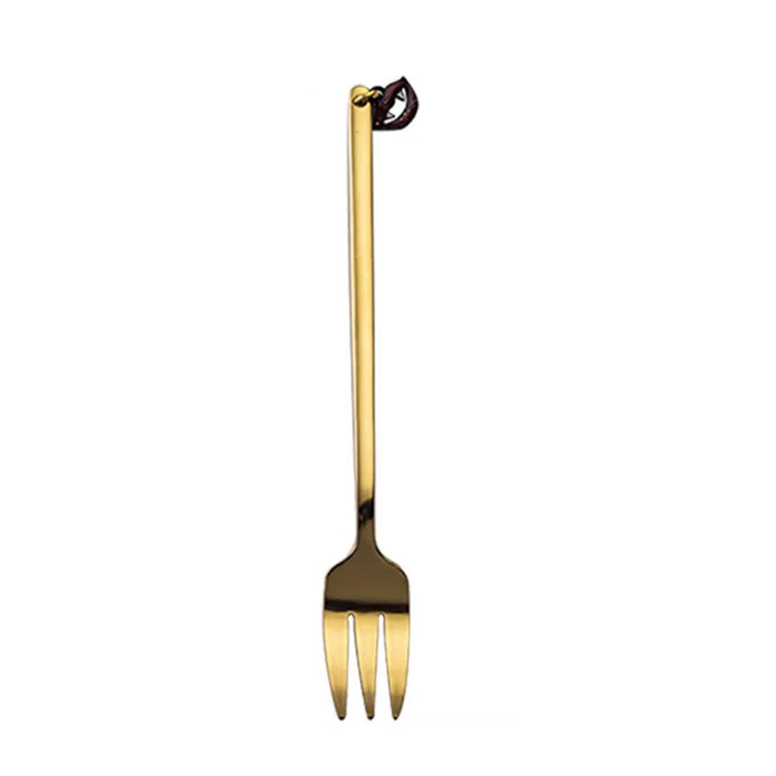 Kalttoy I Creative Halloween Dessert Fork Spoon Stainless Steel Stirring Spoons Fruit Salad Forks For Home, Bistro, Party Long Stirring Spoon For Drinks Hot Tea Mix Drink Coffee