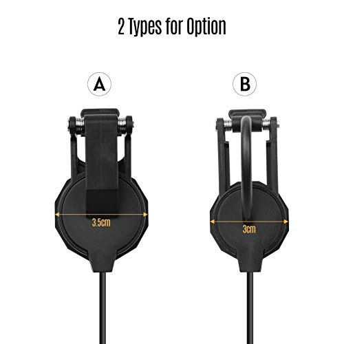 Henniu Captador de instrumento clip-on Mini transdutor de captador de guitarra com conector de 1/4 d