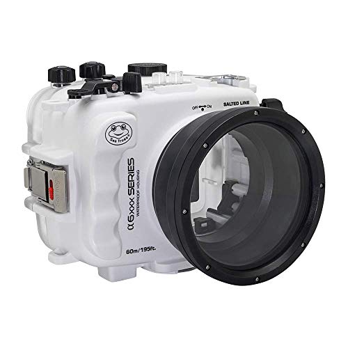 60M 195FT Waterproof housing A6xxx Series Salted Line (White) for Sony a6500 a6400 a6300 a6100   GEN 3