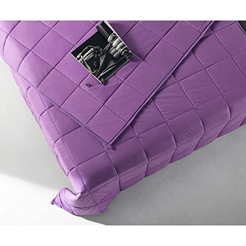 Relaxblanket Weighted Blanket | 60''X80'',12Lbs | For Individual Between 110-160 Lbs | Premium Cotton Material With Glass Beads | Purple #TOP4