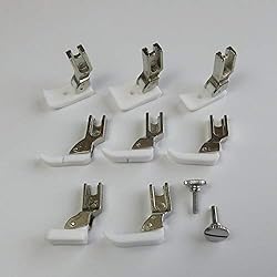Maquina De Coser Juki 8700 Recta evernice 8 prensatelas de teflón con cremallera y parte inferior ancha para Juki Ddl-5500 5550 Ddl-8300 8500 8700 9000