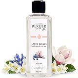 Maison Berger – Nachfüllung Liliflora 500 ml für Lampe Berger – 2-in-1 geruchsneutralisierendes Raumduft-Öl – Magnolie, Vanille