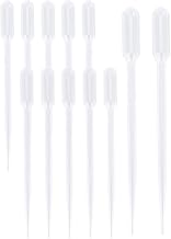 100Pcs Clear Graduated Trasfer Pipettes 0.5ML Capacity Liquid Dropper Plastic Transparent Eye Droppers Perfume Dispenser for Essential Oil Transfer Science Crafts