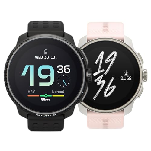 SUUNTO Race GPS Sports Watch w/ 1.43" AMOLED Touchscreen All Black Race S GPS Sports Watch w/ 1.32" AMOLED Touchscreen Powder Pink