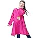 Royar beauty Kids Apron, Waterproof Art Smocks,Artist Aprons for Girls with Long Sleeve,Long Section Apron for Toddler (Large-XXXL)