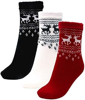 3 Pairs Cozy Cabin Socks for Women - Aloe Infused Moisturizing Fuzzy Fluffy