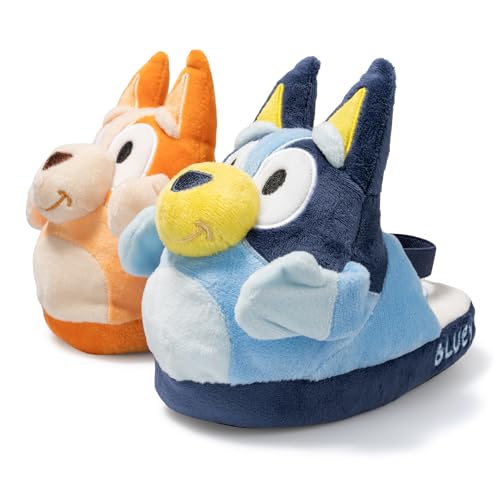 Bluey and Bingo Slippers for Kids Fluffy Toddler House Shoes 13/1