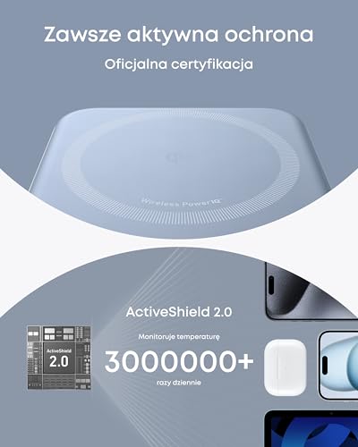 Anker MagGo Power Bank, certyfikat Qi2, przenośna ładowarka 15 W kompatybilna z MagSafe, 10 000 mAh, inteligentny wyświetlacz, składana podstawka, do iPhone 16/15/14/13