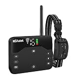 Rivulet Wireless Dog Fence System Electric Dog Fence Training Collar w/Remote 2-in-1, Wireless Dog F