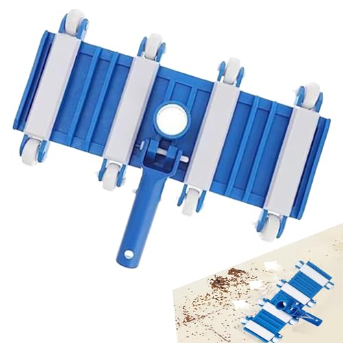 Cabezal de vacío para piscina, limpiador de piscina flexible con ruedas, herramienta de mantenimiento de primavera caliente, accesorio de vacío fácil de usar para una limpieza eficiente, ideal para
