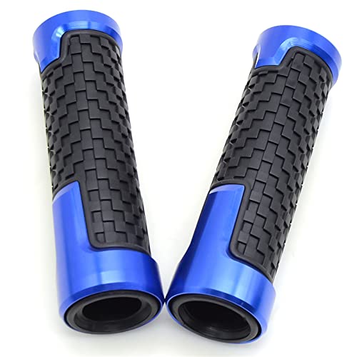 Couvercle Extrémité Guidon Moto CNC 22mm Bleu Protection Chute BMW F800R F800GS