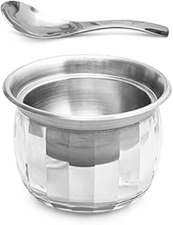 RUAFOX Dip Chiller Serving Bowl On Ice- Perfect Dish for Guacamole, Chilled Prawns, Salads