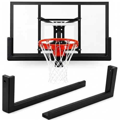 Pushglossy 72 Inch 1 Sets Universal Basketball Backboard Padding for Basketball Hoop Blocking Replacement Accessories UV Resistance Weatherproof Outdoor Indoor Black
