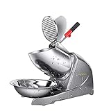 Ice Crusher Machine Electric Household Dual Stainless Steel Shaving Blades Shaver for Home Use And Commerical,Upgraded,110V,180lbs/hr.