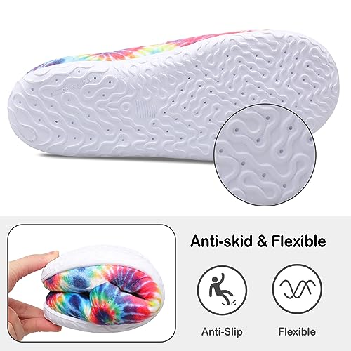 Xihalook Womens Fuzzy Slippers Cozy Slip On Indoor Outdoor House Shoes Colorful thumb #4