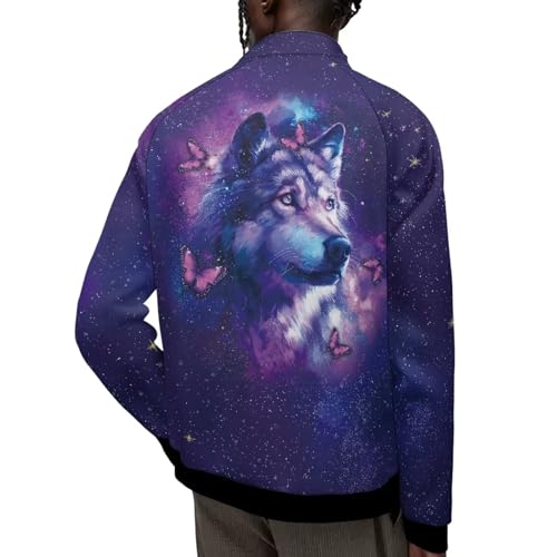 Image of Men's Lightweight Jackets Casual Full Zip Fleece Jacket Men Coats Fashion Long Sleeve Sweatshirt