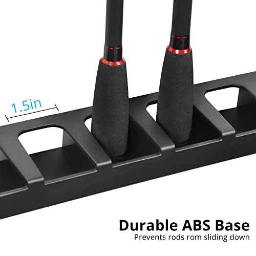 Calamus Horizontal/Vertical Fishing Rod Holder – Wall Mounted Fishing Rod Rack, Store 6 Rods Or Fishing Rod Combos In 13.6 Inches, Great Fishing Pole Holder For Garage #TOP5