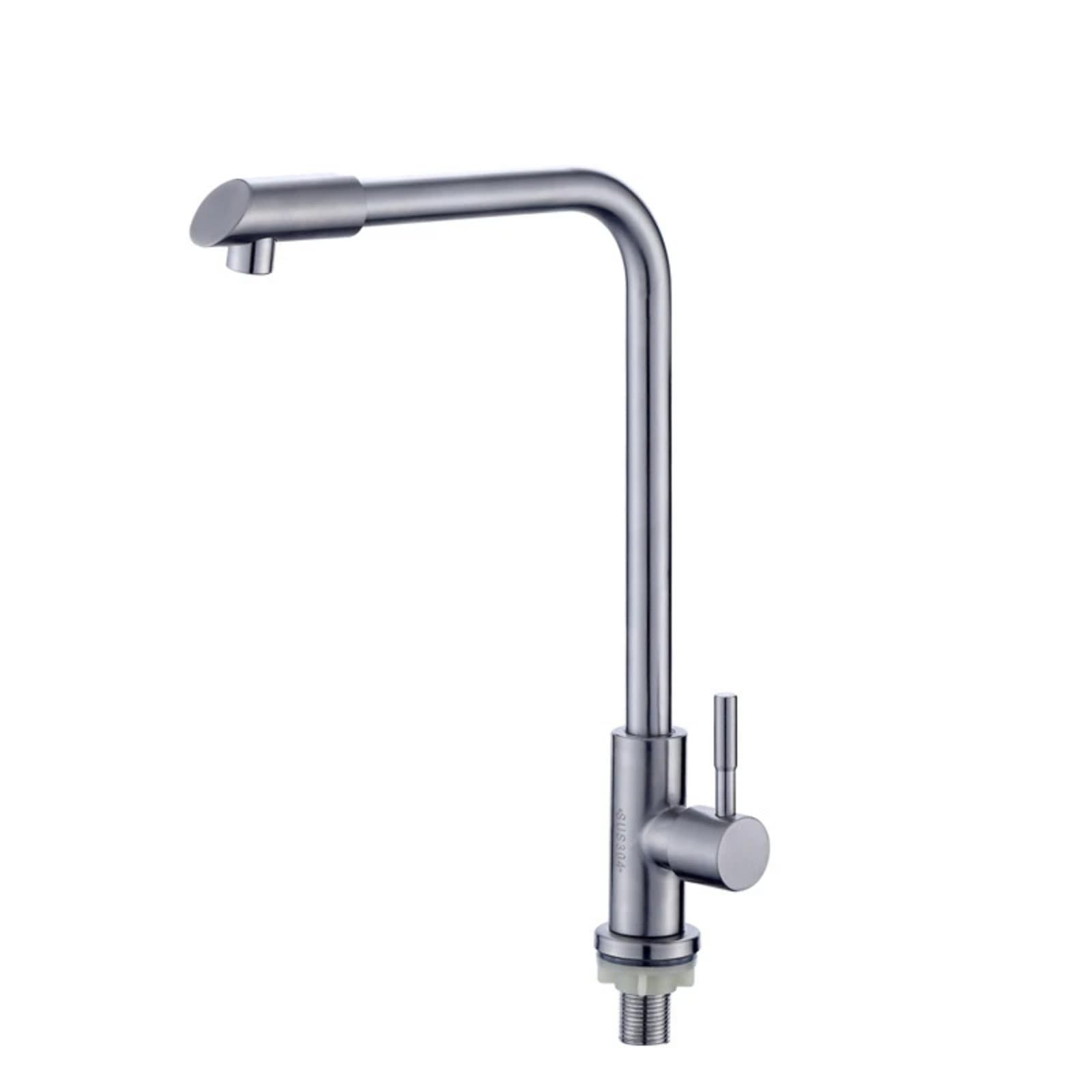 Robinet de cuisine mural orientable pour optimiser l'espace de lavage