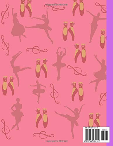 Composition Notebook: Ballet Dance Shoes ~ Wide Ruled Line 110 Pages ~ 8.5" x 11" - Image 2