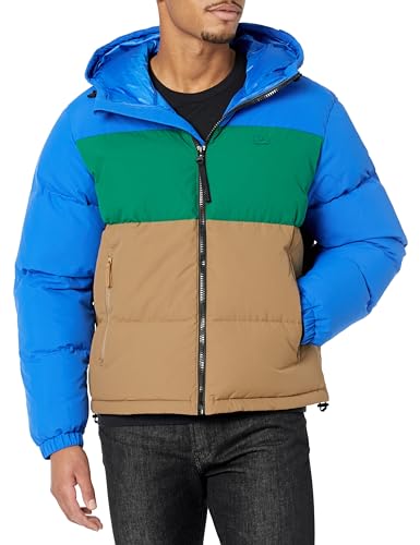 Lacoste Men's Color Blocked Short Puffed Jacket, Tbd, XL2XL