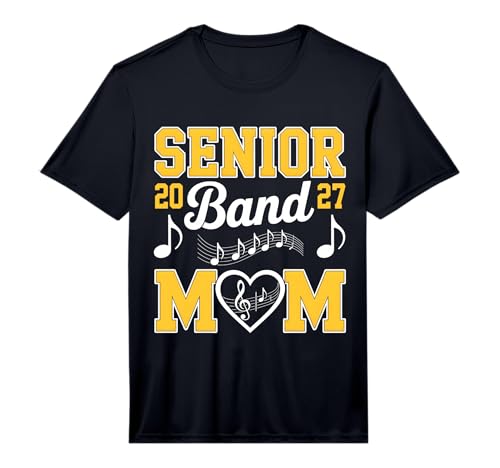 Senior Band Mom 2027 Marching Band Parent Class of 2027 Performance T-Shirt
