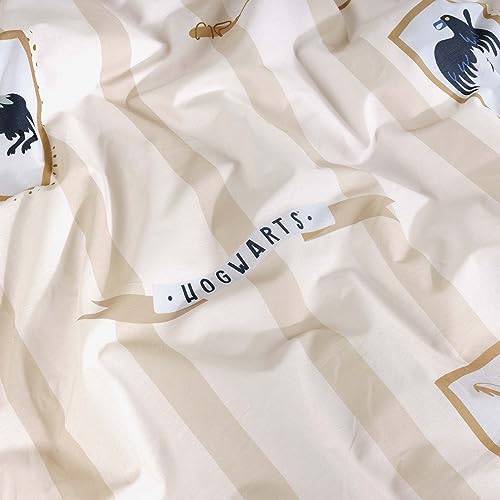 Funda nórdica con botones 100% algodón Modelo Hogwarts Classic Cama de 90 de niños 6
