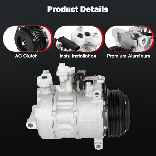 Image of Air Conditioning Compressor Fit for Mercedes-Benz C250 C300 C350e C43 AMG