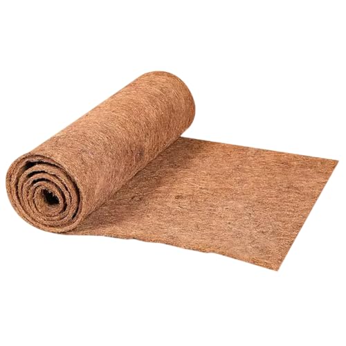 Flewdart 30x120 cm Rollo Fibra Coco 100% Natural prensado Apis Alfombra para Reptiles Serpientes Tortugas Lagartos Insectos terrario Cesta de Flores Plantas sustrato (30x120 cm)
