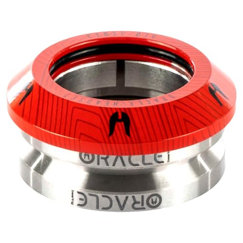 Ethic Full Integrated Headset 1 1/8 Stunt-Scooter/BMX Kinder Roller Steuersatz Lager + Fantic26 Sticker (Rot)