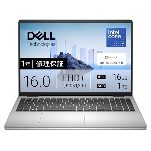 Amazon.co.jp: Dell ノートパソコン Dell 16 DC16250 16インチ Intel