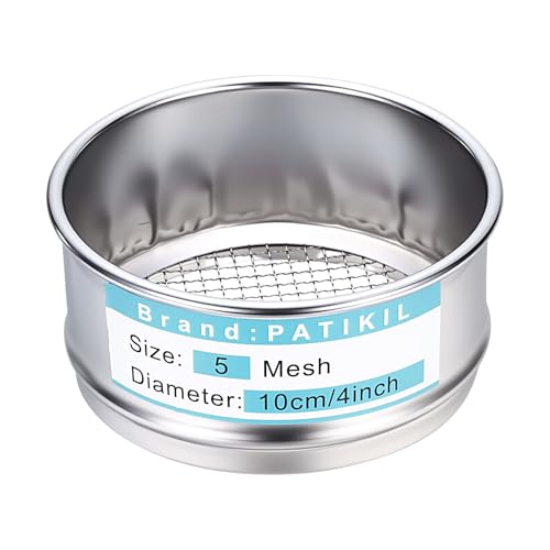 Écran de tamisage à maille fine 4mm PATIKIL : tamis pour sol, hash sec et maison en acier