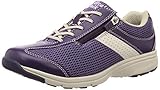 Asahi Medical Walk MS-L Women's Walking Shoes, Equipped with SHM to Prevent Knee Trouble, Purple, 25.0 cm 4E