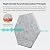 Amantech 12 Pack Acoustic Panels Self Adhesive Sound Proof Foam,High Density Sound Acoustic Foam Panel,12X10.23X0.4 Inch Hexagon Wall Panels in Home,Office,Reccording Room,Studio(Silver Gray)
