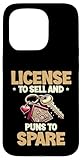 Licence de vente et jeux de mots pour remplacer l'agent immobilier Coque pour iPhone 15 Pro