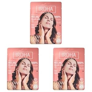 Iroha Nature – Mascarilla Facial Peeling con Ácido Glicólico | Perfeccionador de Piel para un Rostro Iluminado y Perfecto | Regeneración Instantánea en Sólo 15 Minutos | Clean Beauty | 100% Vegana