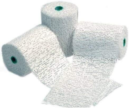 White Modroc Plaster of Paris Papier Mache Class Pack 8cm x 3m Rolls for Kids Modelling Pack of 3 with Hints & Tips Guide