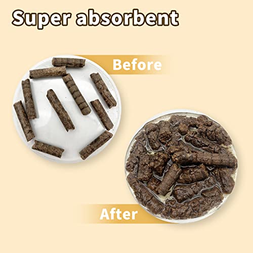 Pinvnby 2.2Lbs Small Animals Pellet Litter, Natural Wood Pellets Bedding For Hamster Bunny Rabbit Squirrel Dragon Cat Hedgehog Guinea Pig Flower Mouse #TOP3
